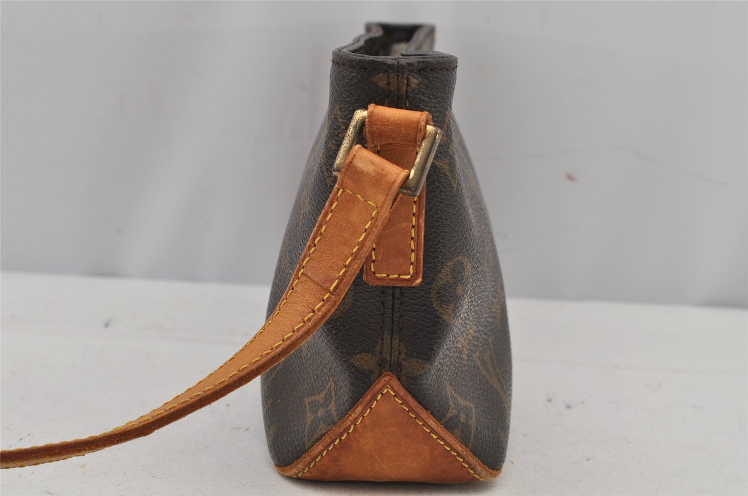 Authentic Louis Vuitton Monogram Trotteur Shoulder Cross Bag M51240 Junk 7661J