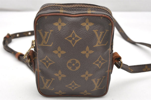 Auth Louis Vuitton Monogram Mini Poche Danube Shoulder Cross Bag M45268 LV 7661K