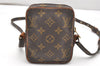 Auth Louis Vuitton Monogram Mini Poche Danube Shoulder Cross Bag M45268 LV 7661K