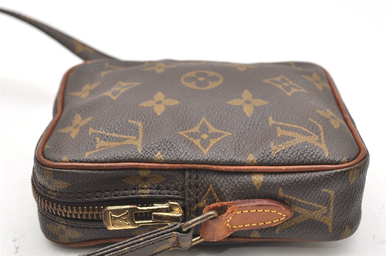 Auth Louis Vuitton Monogram Mini Poche Danube Shoulder Cross Bag M45268 LV 7661K