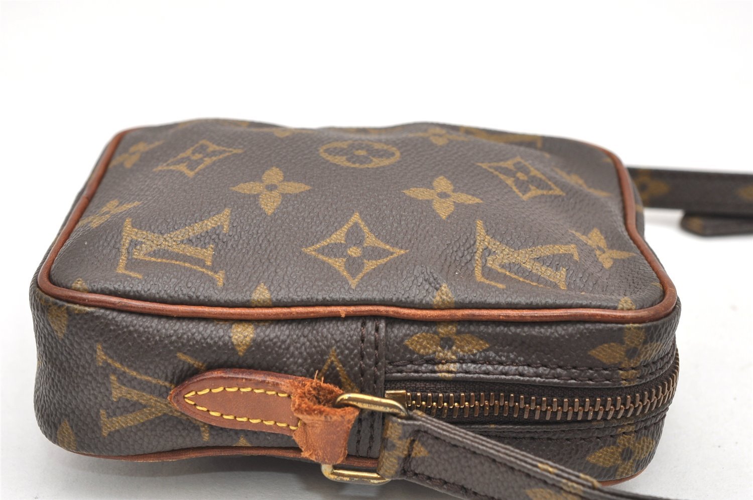 Auth Louis Vuitton Monogram Mini Poche Danube Shoulder Cross Bag M45268 LV 7661K