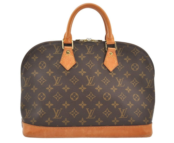 Authentic Louis Vuitton Monogram Alma Hand Bag Purse M51130 LV 7662J