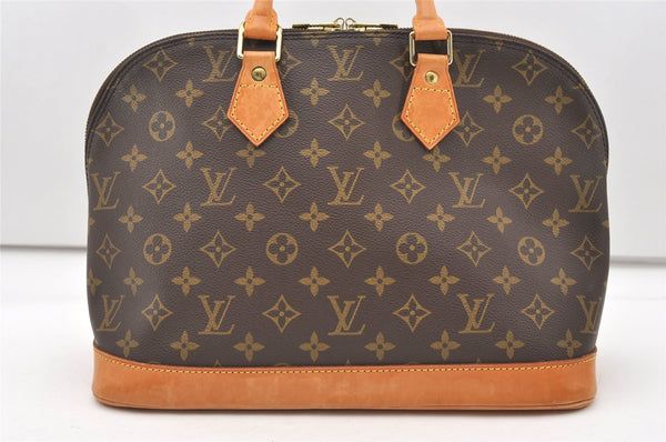 Authentic Louis Vuitton Monogram Alma Hand Bag Purse M51130 LV 7662J