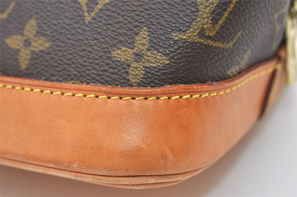 Authentic Louis Vuitton Monogram Alma Hand Bag Purse M51130 LV 7662J