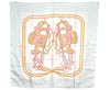 Authentic HERMES Carre 90 Scarf "BRIDES de GALA par" Silk Light Blue 7663I