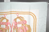 Authentic HERMES Carre 90 Scarf "BRIDES de GALA par" Silk Light Blue 7663I