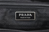 Authentic PRADA Nylon Tessuto Leather Shoulder Cross Body Bag Purse Black 7664J