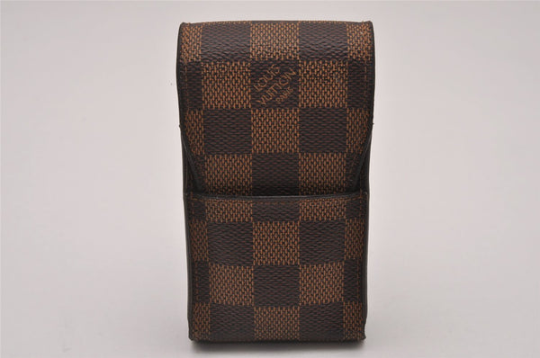 Authentic Louis Vuitton Damier Etui Cigarette Case N63024 LV 7665I