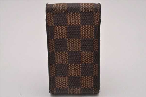Authentic Louis Vuitton Damier Etui Cigarette Case N63024 LV 7665I