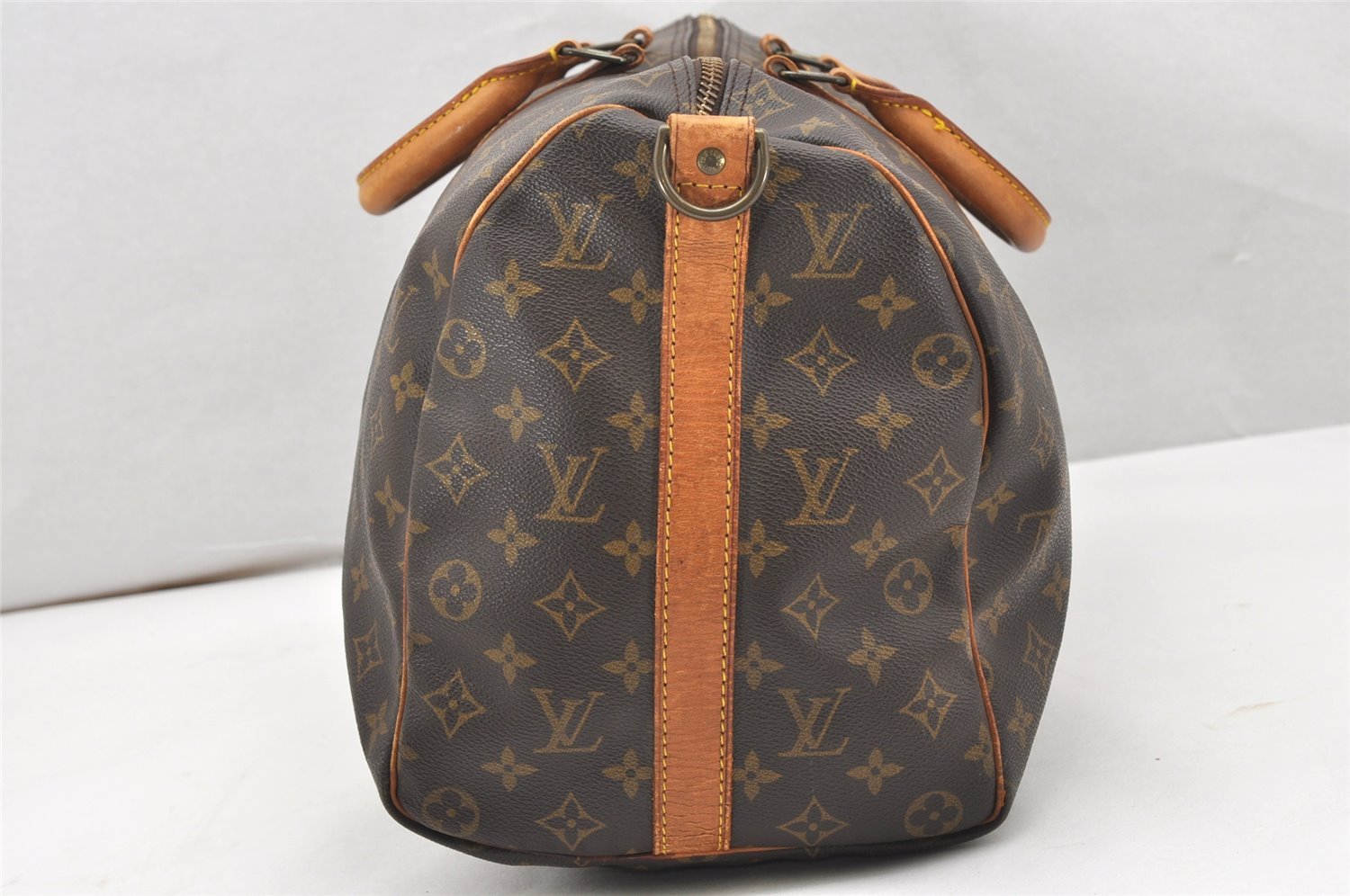 Authentic Louis Vuitton Monogram Keepall Bandouliere 45 M41418 Boston Bag 7665K