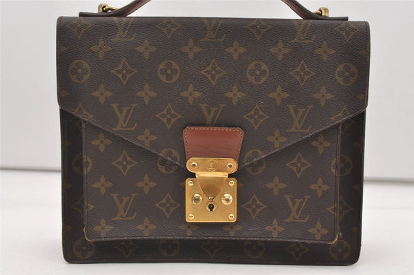 Authentic Louis Vuitton Monogram Monceau 2Way Shoulder Hand Bag M51185 LV 7666J