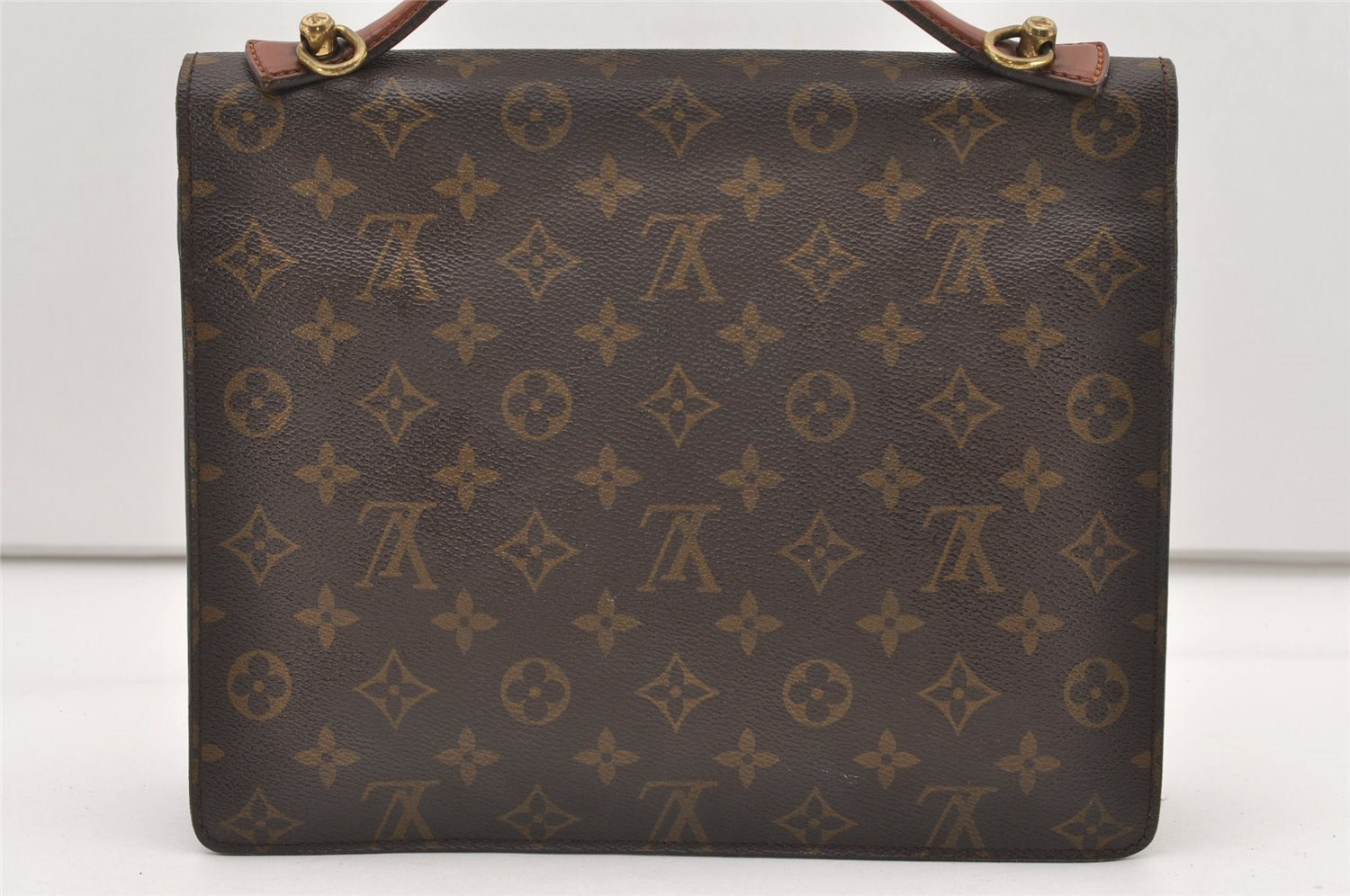 Authentic Louis Vuitton Monogram Monceau 2Way Shoulder Hand Bag M51185 LV 7666J