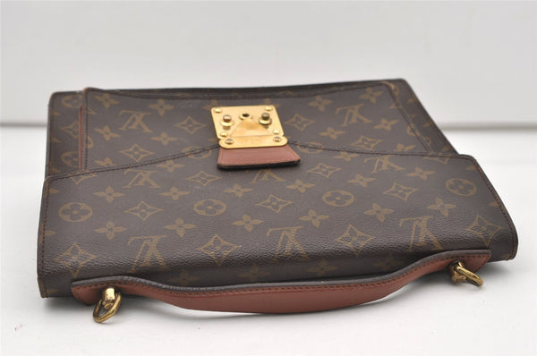 Authentic Louis Vuitton Monogram Monceau 2Way Shoulder Hand Bag M51185 LV 7666J