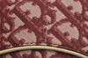 Authentic Christian Dior Trotter Saddle Shoulder Bag PVC Enamel Bordeaux 7668J