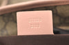 Authentic GUCCI Vintage Shoulder Tote Bag GG PVC Enamel 211138 Brown Pink 7669J