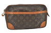 Authentic Louis Vuitton Monogram Compiegne 28 Clutch Hand Bag M51845 LV 7670J