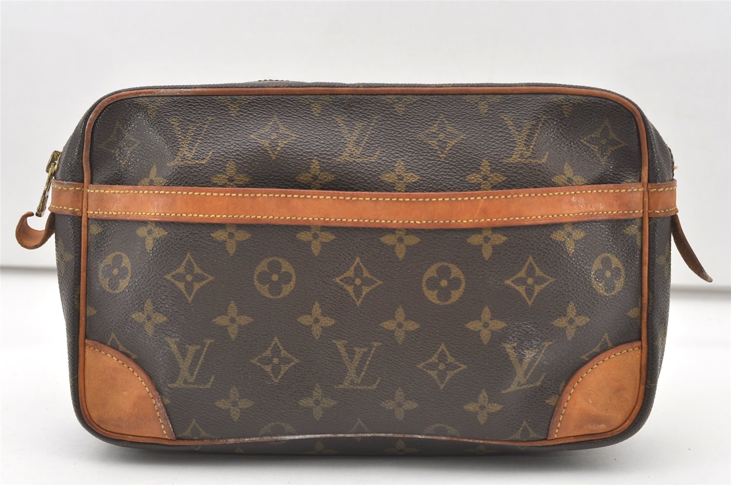 Authentic Louis Vuitton Monogram Compiegne 28 Clutch Hand Bag M51845 LV 7670J