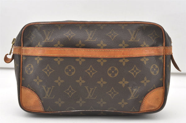 Authentic Louis Vuitton Monogram Compiegne 28 Clutch Hand Bag M51845 LV 7670J