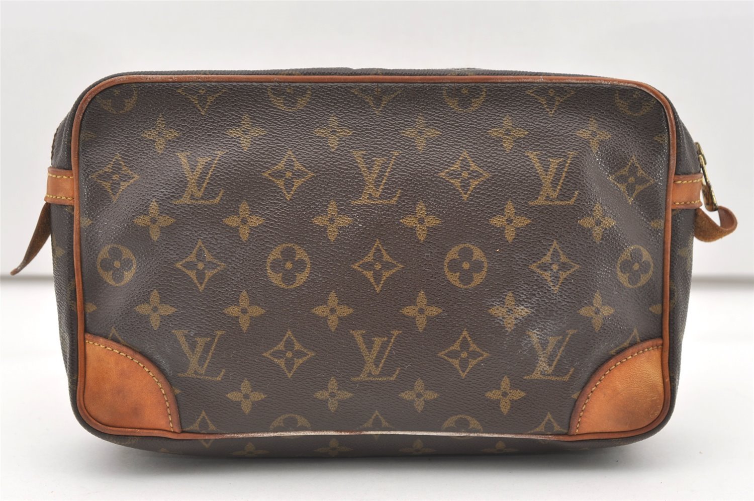Authentic Louis Vuitton Monogram Compiegne 28 Clutch Hand Bag M51845 LV 7670J