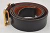 Authentic HERMES Constance Leather Reversible Belt 85cm 33.5" Black Brown 7670K