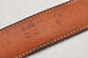 Authentic HERMES Constance Leather Reversible Belt 85cm 33.5" Black Brown 7670K