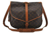 Authentic Louis Vuitton Monogram Saumur 35 Shoulder Cross Bag M42254 LV 7671J