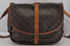 Authentic Louis Vuitton Monogram Saumur 35 Shoulder Cross Bag M42254 LV 7671J