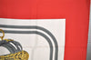 Authentic HERMES Carre 90 Scarf "BRIDES de GALA par" Silk Red 7672I