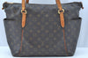 Authentic Louis Vuitton Monogram Totally MM Shoulder Tote Bag M41015 LV 7672J