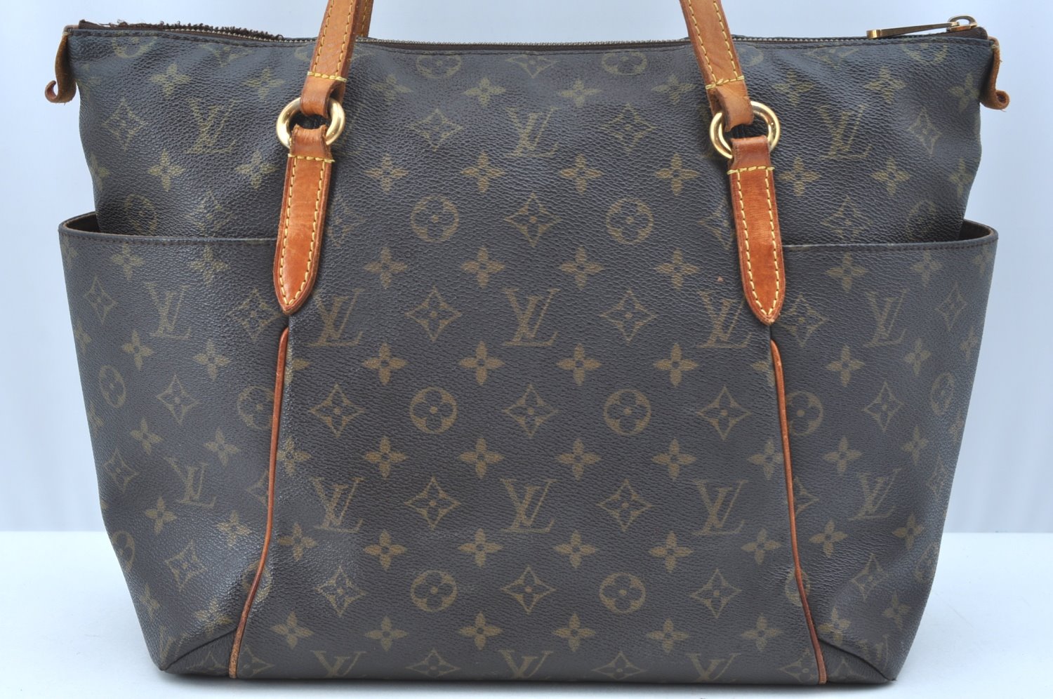 Authentic Louis Vuitton Monogram Totally MM Shoulder Tote Bag M41015 LV 7672J