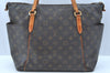 Authentic Louis Vuitton Monogram Totally MM Shoulder Tote Bag M41015 LV 7672J