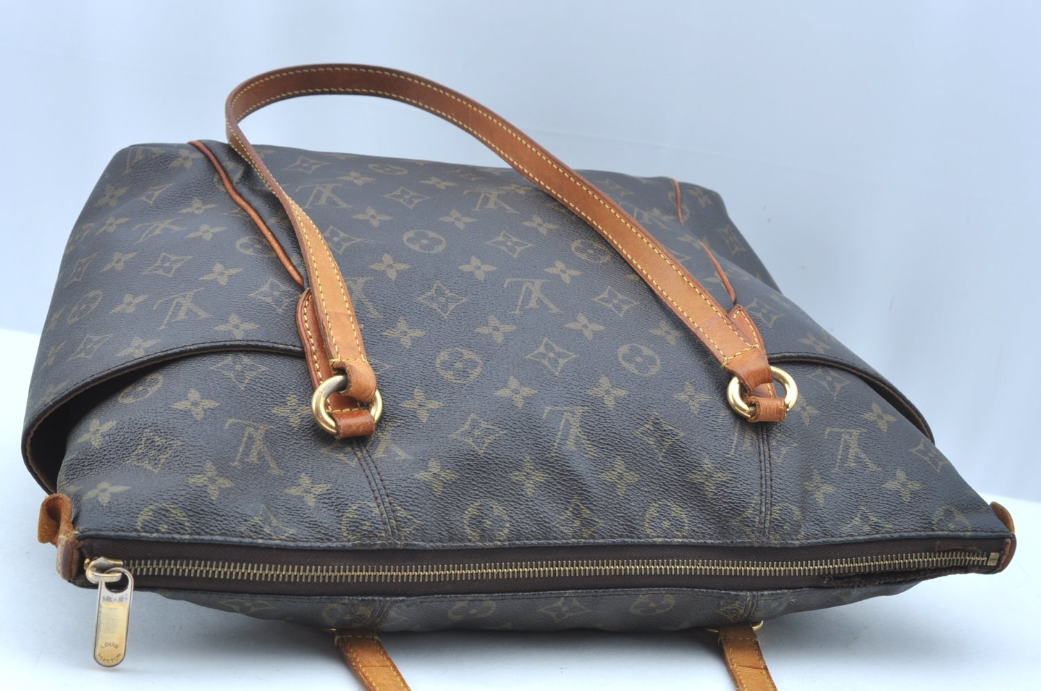 Authentic Louis Vuitton Monogram Totally MM Shoulder Tote Bag M41015 LV 7672J