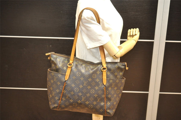 Authentic Louis Vuitton Monogram Totally MM Shoulder Tote Bag M41015 LV 7672J