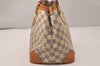 Authentic Louis Vuitton Damier Azur Hampstead PM N51207 Shoulder Tote Bag 7674J