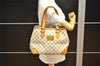 Authentic Louis Vuitton Damier Azur Hampstead PM N51207 Shoulder Tote Bag 7674J