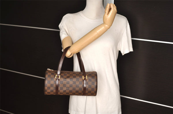 Authentic Louis Vuitton Damier Papillon 26 Hand Bag Purse N51304 LV 7675I