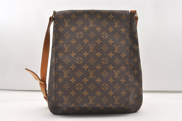 Authentic Louis Vuitton Monogram Musette Shoulder Cross Body Bag M51256 LV 7675J