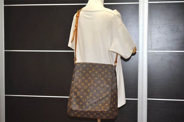 Authentic Louis Vuitton Monogram Musette Shoulder Cross Body Bag M51256 LV 7675J