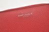 Authentic SAINT LAURENT Vintage Bifold Wallet Purse Leather Red 7675K