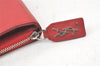 Authentic SAINT LAURENT Vintage Bifold Wallet Purse Leather Red 7675K