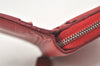 Authentic SAINT LAURENT Vintage Bifold Wallet Purse Leather Red 7675K