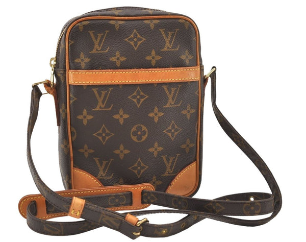 Authentic Louis Vuitton Monogram Danube Shoulder Cross Body Bag M45266 LV 7676J