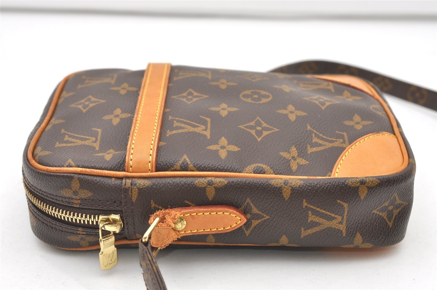 Authentic Louis Vuitton Monogram Danube Shoulder Cross Body Bag M45266 LV 7676J