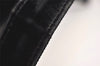 Authentic FENDI Mamma Baguette Shoulder Hand Bag Velour Leather Black 7677J