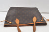 Authentic Louis Vuitton Monogram Neverfull PM Shoulder Tote Bag M40155 LV 7677K