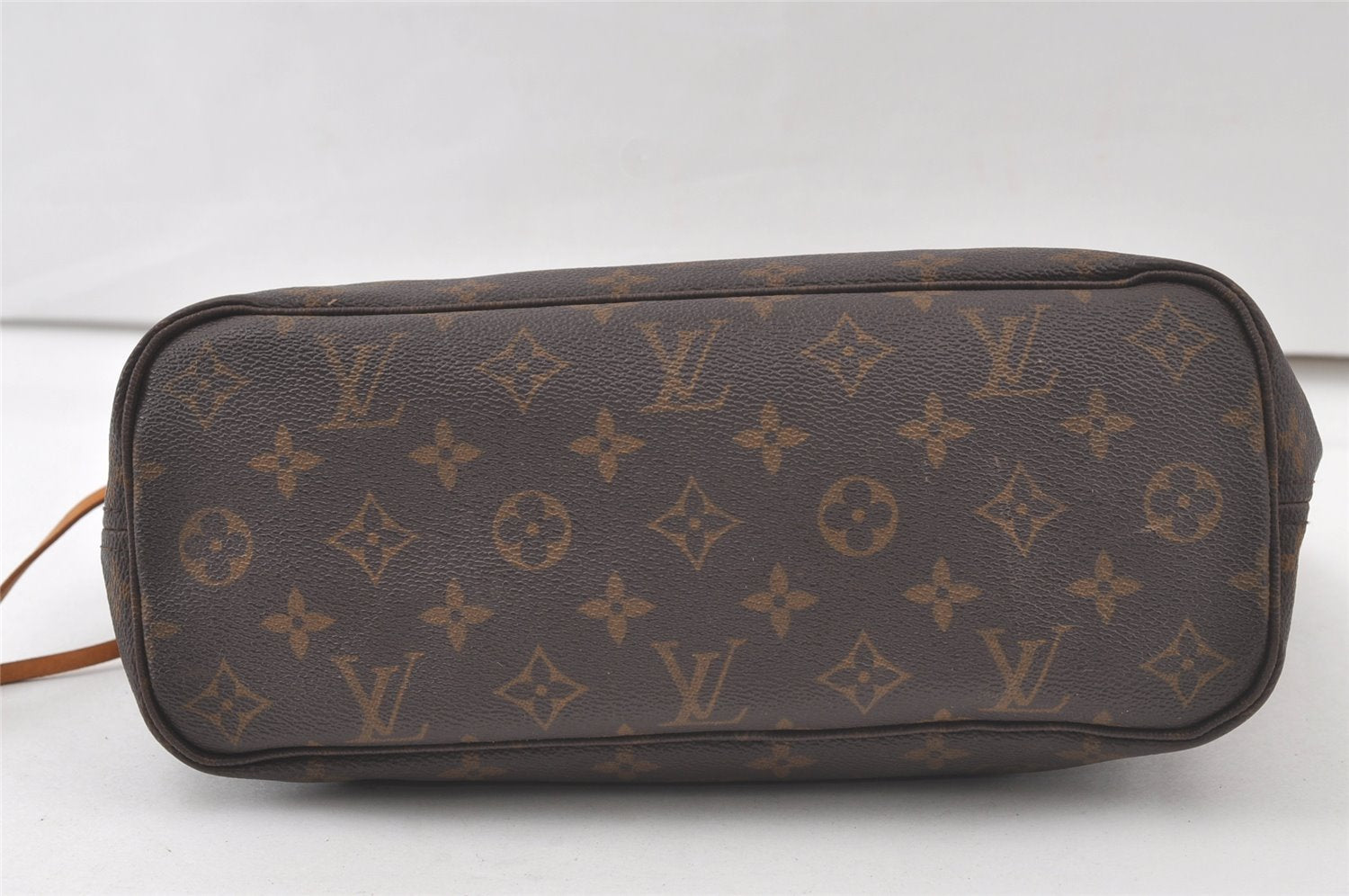 Authentic Louis Vuitton Monogram Neverfull PM Shoulder Tote Bag M40155 LV 7677K