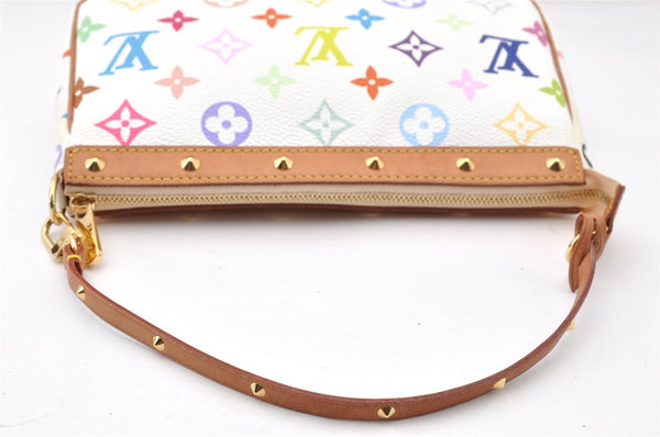 Louis Vuitton Monogram Multicolor Pochette Accessoires Pouch White Box 7678I