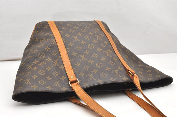 Authentic Louis Vuitton Monogram Sac Shopping PM Tote Bag M51108 LV Junk 7678K