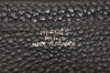 Authentic HERMES Dogon GM Leather Long Wallet Purse Black 7680J