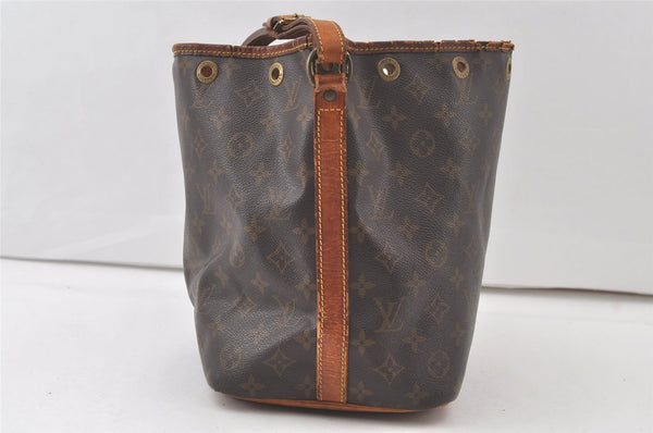 Authentic Louis Vuitton Monogram Noe Shoulder Drawstring Bag M42224 LV 7680K